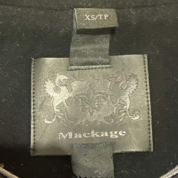 Mackage Black Wool and Cashmere Coat XS - Picture 9 of 9